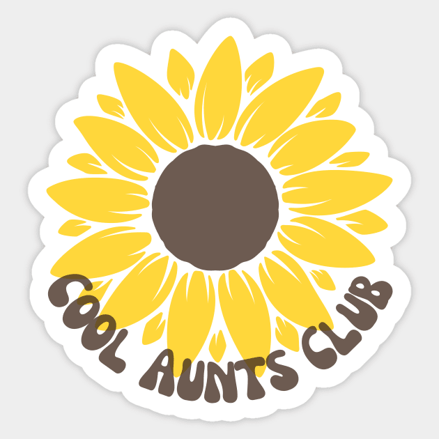 Sunflower aunt graphic Sticker by Doodlehive 